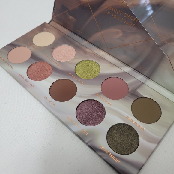 NEW Zoeva Cosmetics Cafe Eyeshadow Palette Full Size 10 Color Shades Pinks Green - Picture 1 of 6